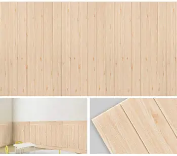 

Imitation Wood Grain Wallpaper Waterproof Pe Foam Self-Adhesive Wall Sticker Wall Panel for Home Interior Wall Decor