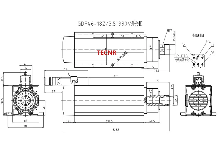 3.5KW 法兰外形图_副本