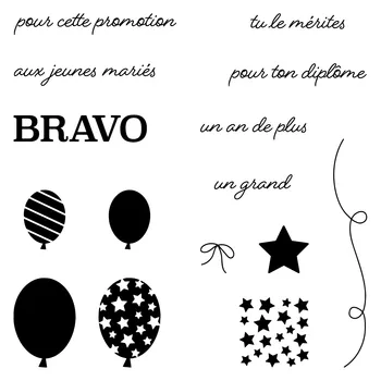 

French word 2020 3D New Metal Cutting Dies and Scrapbooking For Paper Making Birthday Embossing Card Craft Stamps Set