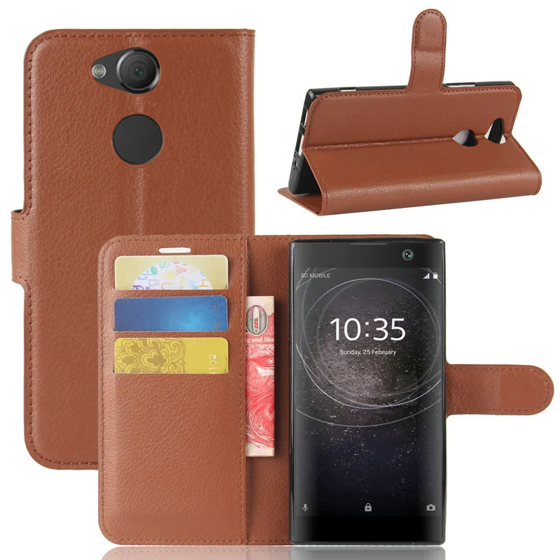 Case Flip Leather Case for Sony Xperia XA1 Plus G3421 G3423 G3412 for Sony Xperia XA2 Ultra Dual XA2 Wallet phone Cover case 6
