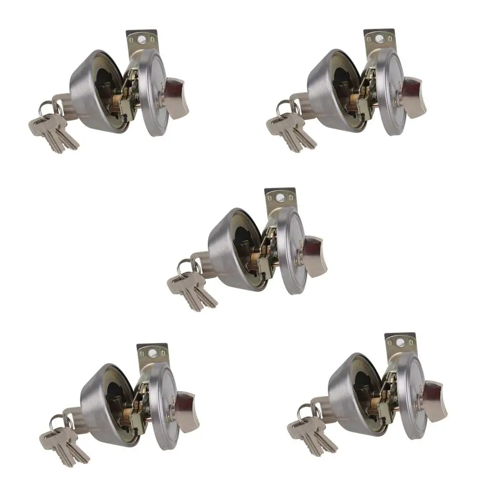 Deadbolt хромированный металлический мертвый дом дверь одноцилиндровый болт