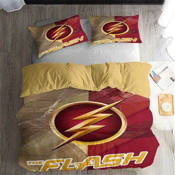 

HELENGILI 3D Bedding Set Flash Print Duvet Cover Set Bedcloth with Pillowcase Bed Set Home Textiles #TB-39