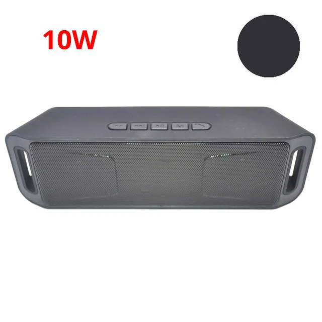 10W S208 Black 40 Вт портативный динамик Водонепроницаемый 20 Вт беспроводной Bluetooth динамик 10 Вт Бумбокс мощный бас Бумбокс звуковая панель сабвуфера для xiaomi - Цвет: 10W S208 Black