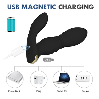 Prostate Massager Masturbators Anal Plug Vibrators For Men Women Vagina Stimulator Dildos Remote Control Male Anus Butt Sex Toys 5