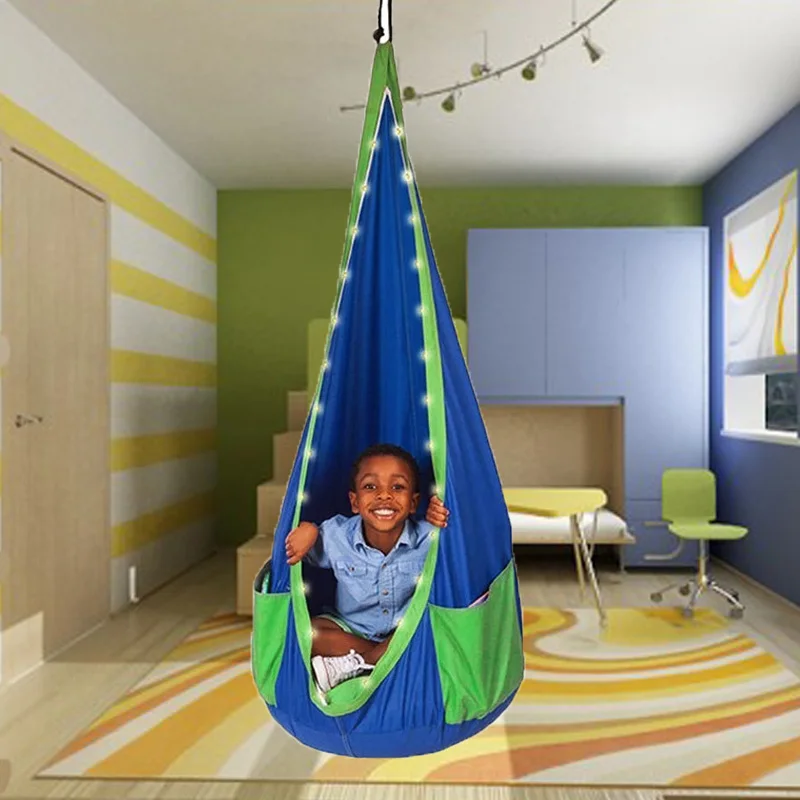 Hanging Hammock Chair Pod Swing Seat Child Hammock Hammock Chair