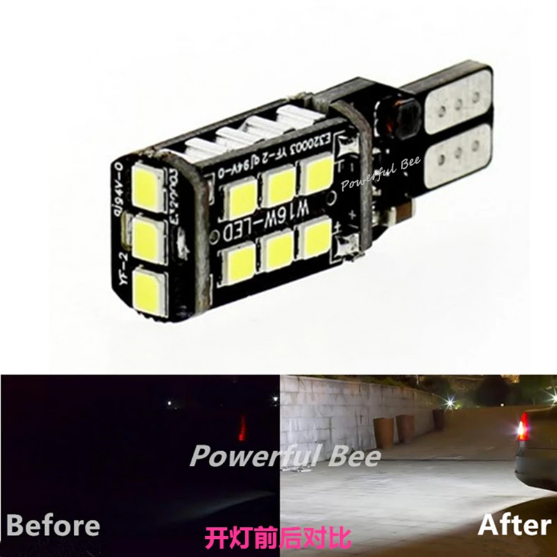 2 x CANBUS T15/ w16w 7 5 W Белый 2835SMD светодиодный автомобильный сигнал заднего хода