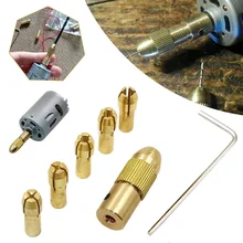 

7pcs/set 2.35/3.17/4.05/5.05mm Brass Dremel Collet Mini Drill Chucks For Electric Motor Shaft Drill Bit Tool Drill Chuck Adapter