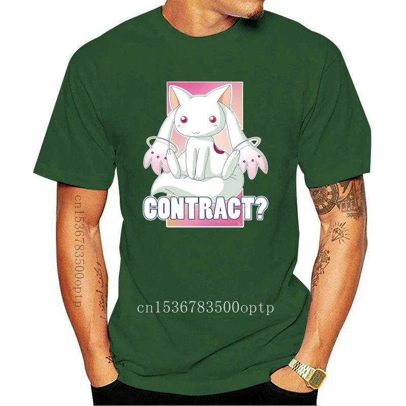 New Men tshirt Kyubey Manga T Shirt Printed T-Shirt tees top |