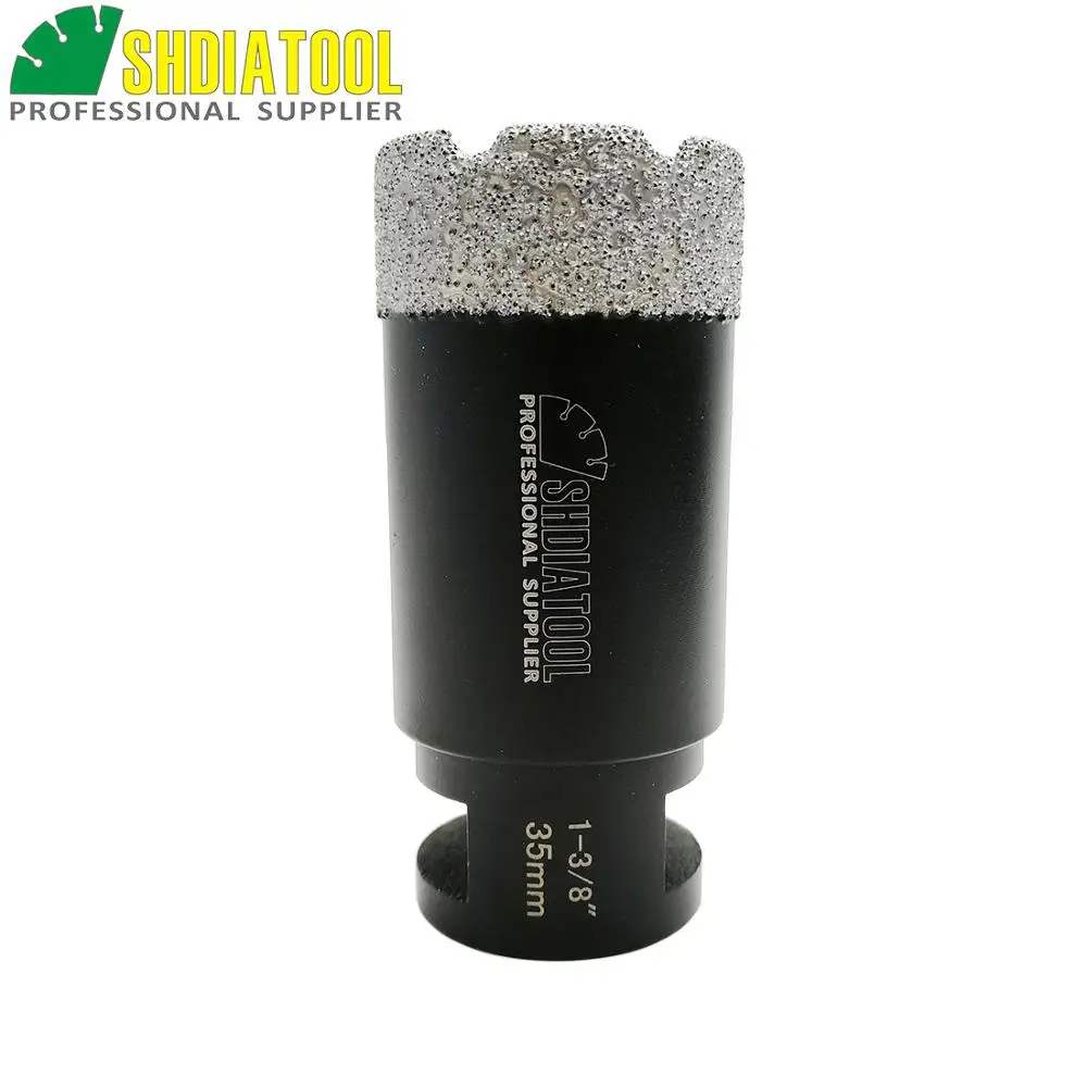 Comprar SHDIATOOL 1 Pza 5 8 11 hilo de vacío soldado diamante taladro seco broca Sierra de porcelana broca de granito mármol
