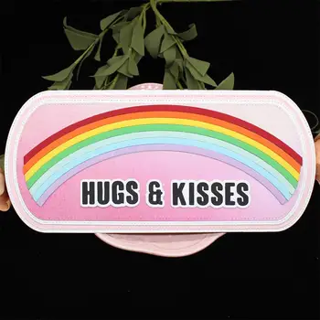 

KSCRAFT Squoval Nesting Slimline Card Metal Cutting Dies Stencils for DIY Scrapbooking Decorative Embossing DIY Paper Cards