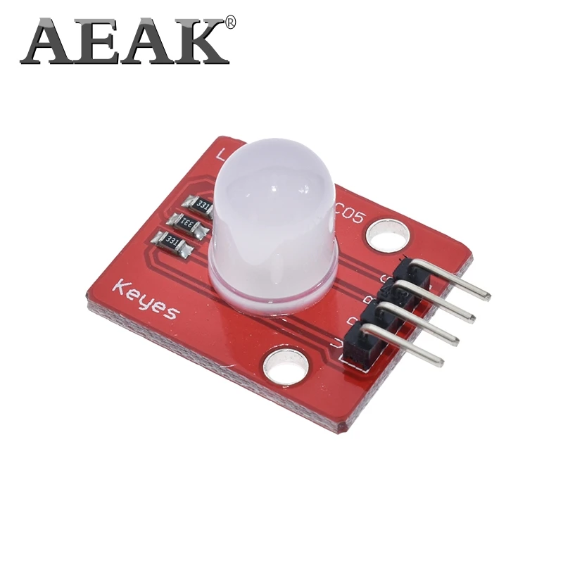 AEAK 10 мм полноцветный RGB светодиодный модуль 140c5 электронные строительные блоки