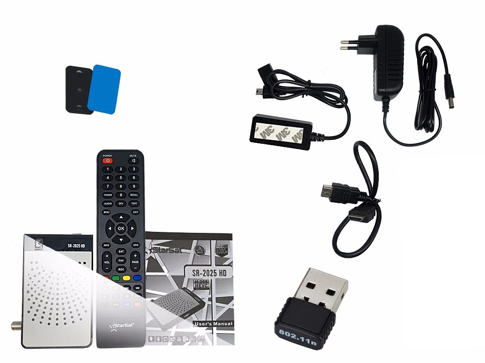 Спутниковый ресивер Procaja SR2025 Smart tv Box MINI DVB-S2 SR2025 Sunplus1507A H.265 спутниковый ресивер
