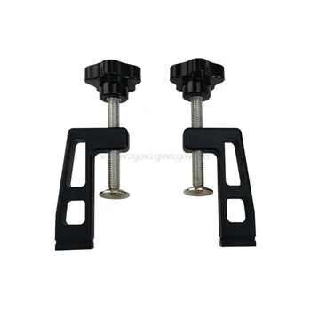 

2Pcs/set Woodworking Clamp Fixing Clips for Table Fence T Track Slot Fenceclamp J09 19 Dropship