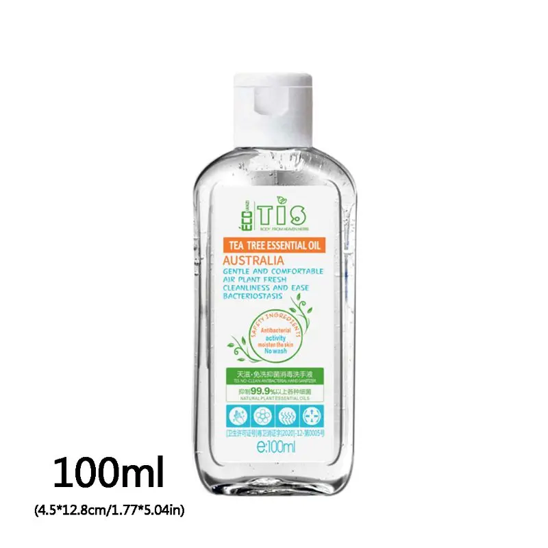 

5*100ml Effective Antibacterial Instant Hand Sanitizer 75% Alcohol Disinfectant