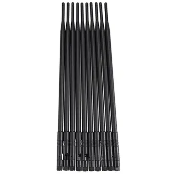 

10 x Dual Band 2.4/5.8Ghz 9DBi WiFi RP-SMA High Gain Antenna LAN / Router 10