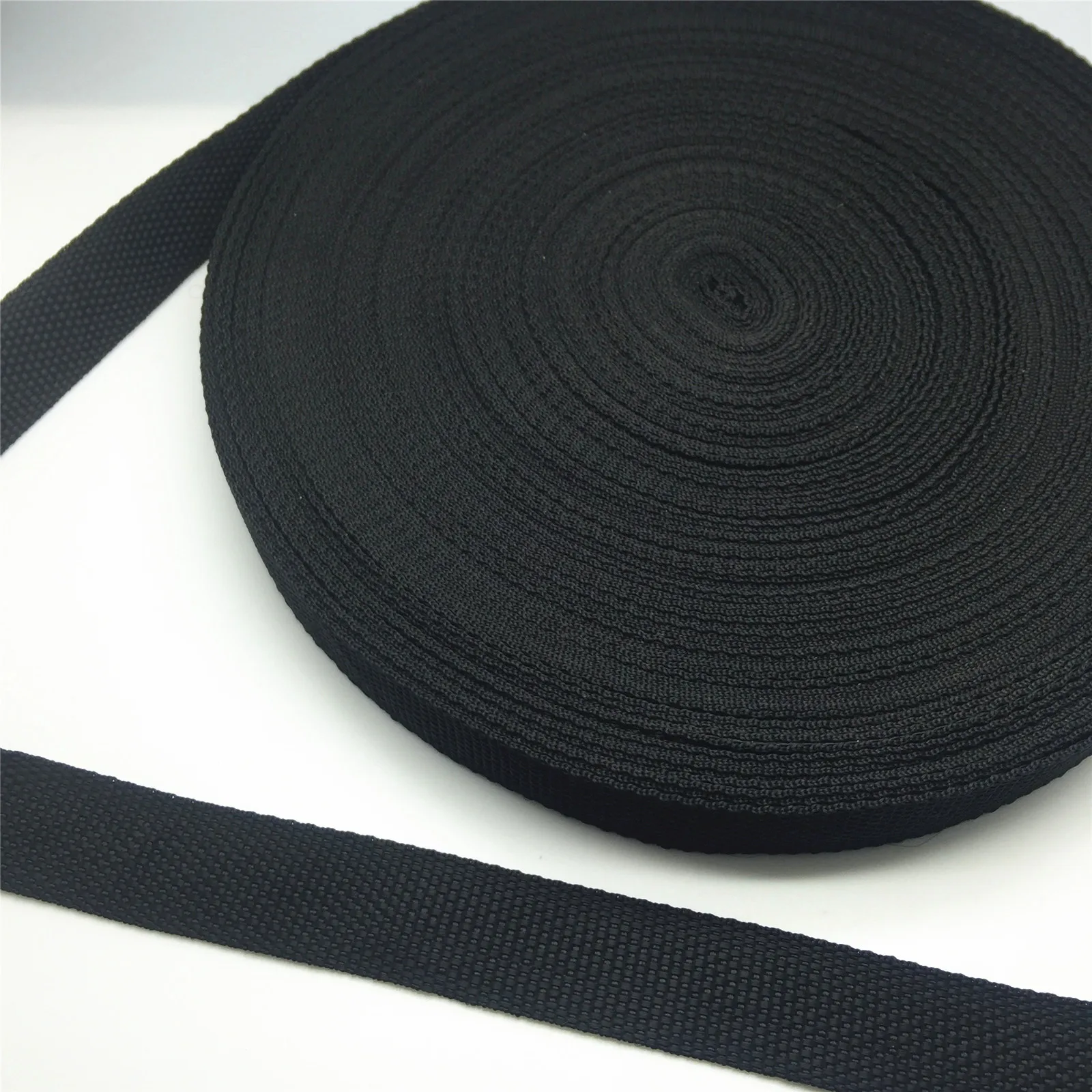 

NEW 5Yards 10/15/20/25/30/38/50mm Wide Black Strap Nylon Webbing Knapsack Strapping Safety Belt DIY Pet Rope Sewing Crafts