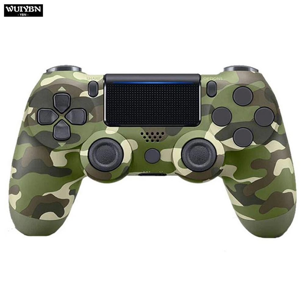 WUIYBN беспроводной V2 PS4 контроллер Bluetooth 4,0 геймпад джойстик для Dualshock 4 playstation 4 игровая консоль ПК паровой - Цвет: Армейский зеленый