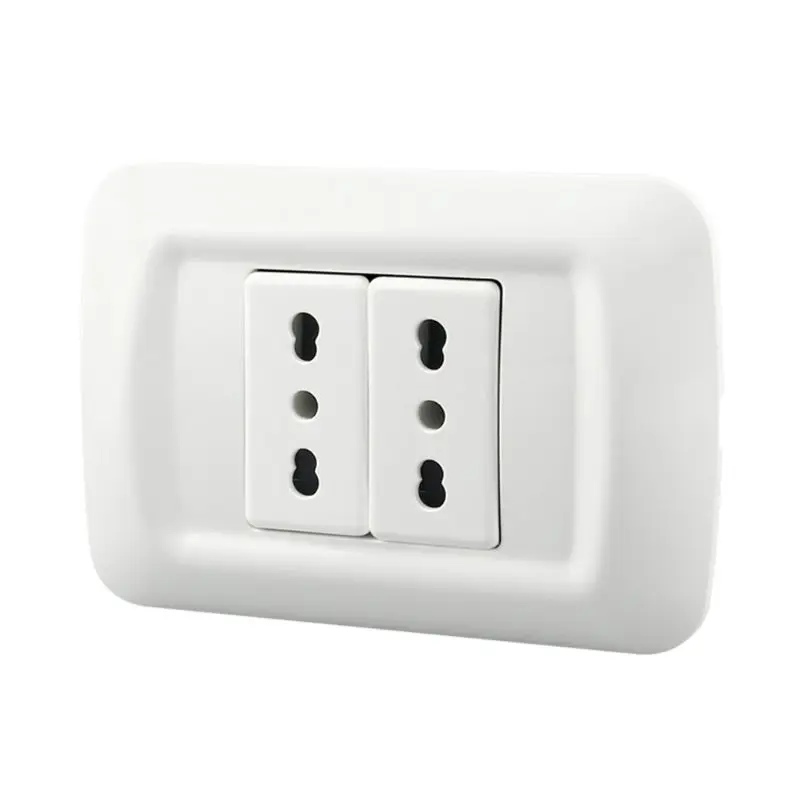 

2020 New 16A Standard Decor Outlets with Wall Plates, Decorative Duplex Electrical Recept
