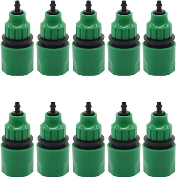 

50Sets Fast Coupling Adapter with 4/7mm Hose Connector Drip Tape for Garden Irrigation Plastic Quick Connector Kits