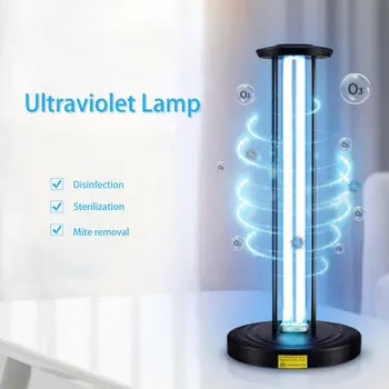 

38W UV Sterilizer Lamp UVC Ultraviolet Disinfection Light Desktop Quartz Portable Germicidal Lamp for Home In Stock