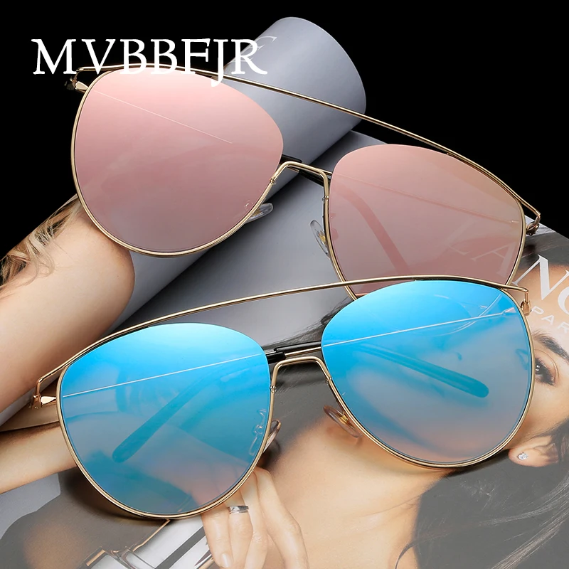 Женские/мужские солнцезащитные очки MVBBFJR в металлической оправе цвет