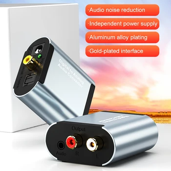 

2020 NEW Digital Optical Coaxial Toslink Signal To Analog Audio Converter Adapter RCA Digital To Analog Audio Converter