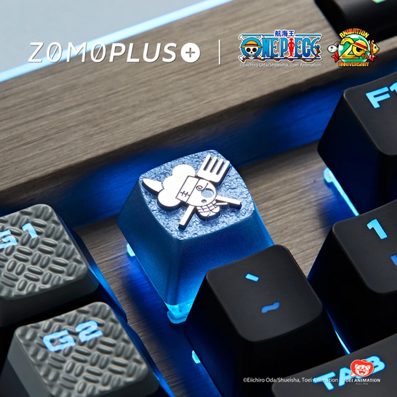 Liga de Alumínio Peça Chave Boné Personalidade Design Teclado Mecânico Keycap Vinsmoke Sanji Keycaps Cereja mx Eixo Uma - Imagem 3