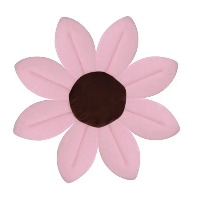 Baby Bathtub Foldable Bath Blooming Flower Tub for Baby Anti-slip Blooming Sink Bath For Baby Play Toddler Bath Sunflower Cushio - Цвет: pink