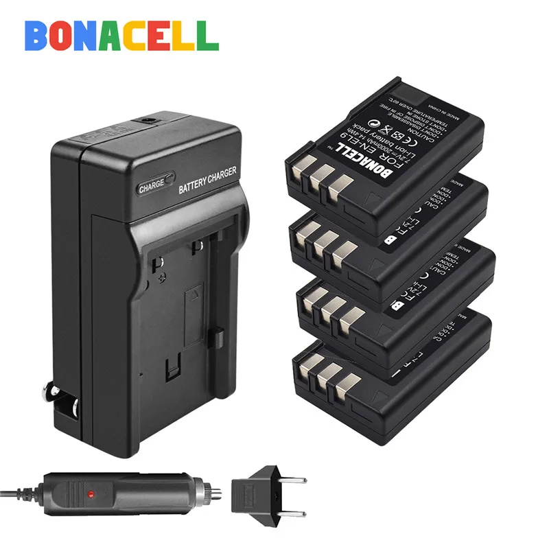 BONACELL EN-EL9 RU EL9 EN-EL9a RU EL9a EL9a Камера Батарея+ Зарядное устройство для Nikon EN-EL9a D40 D60 D40X D5000 D3000 Камера