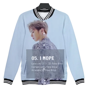 

Kang Daniel 3D print hot sale baseball jacket casual comfy single breasted jackets KPOPS sports streetwear fashion jacket