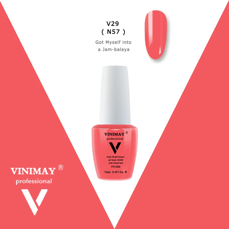 V29 VINIMAY Гель-лак для ногтей, новинка, 96 цветов, Гель-лак, Гель-лак для ногтей, набор праймеров, замачиваемый УФ-лак для ногтей, 15 мл - Цвет: V29