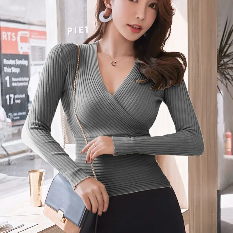 Women Pullover Knitted Bottoming Tops 