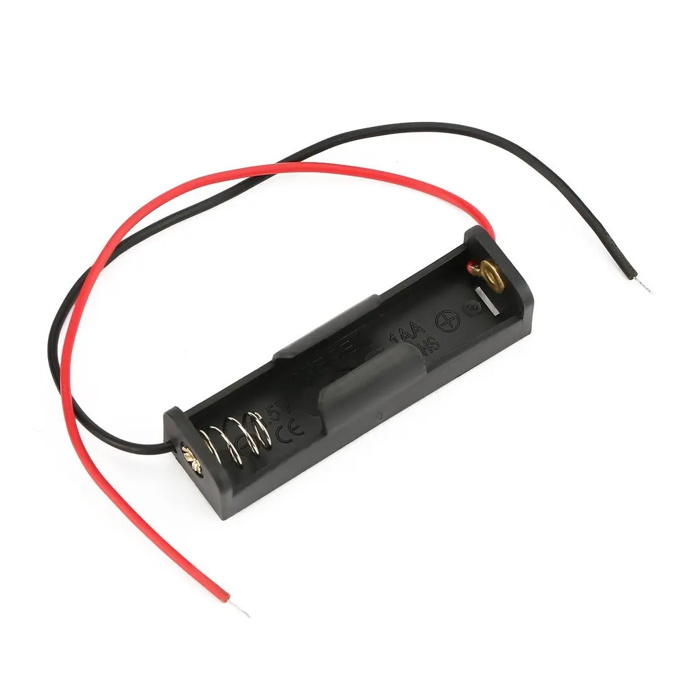 

Plastic Battery Storage Case Box Holder for 1-AA Battery with 6'' Cable Lead Wholesale