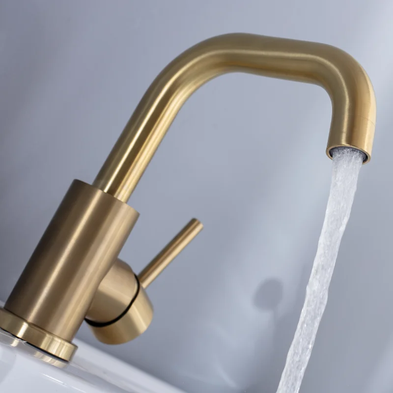 Bathroom Faucet Basin Faucet Cold And Hot Sink Mixer Single Handle Deck Mounted