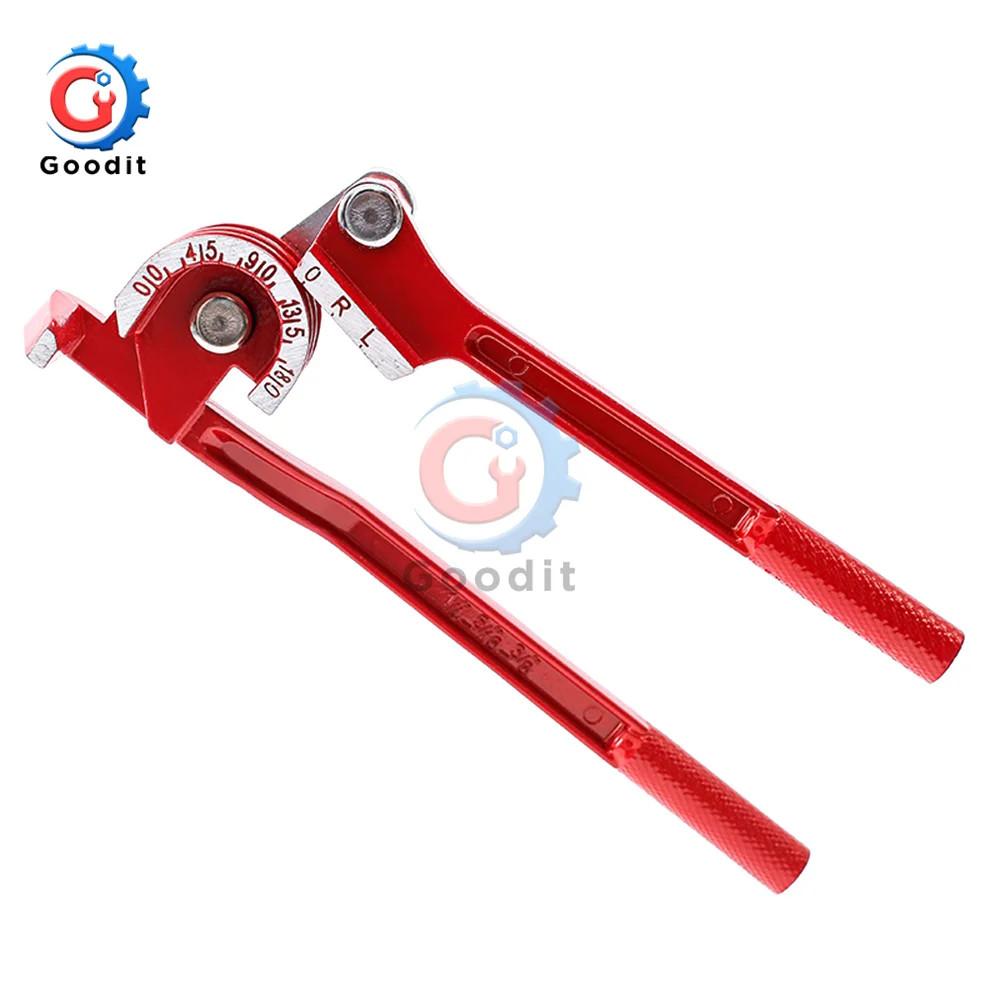 Tube bender bar bending tools manual bending machine 6 8 10mm metric brake line brass copper tube pipe manual bending tool type fuel brake pipe bender hand tool