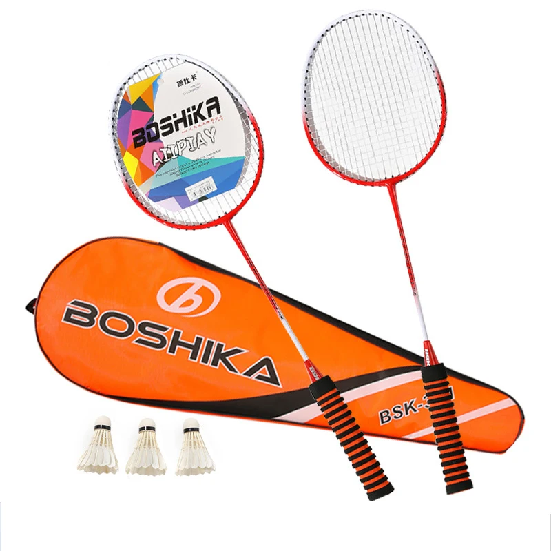 2pcs Professional Badminton Rackets Set Double Badminton Racquet