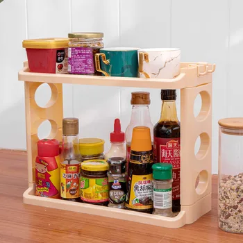 

Spice rack shelf countertop spice rack seasoning rack kitchen supplies household Daquan storage rack