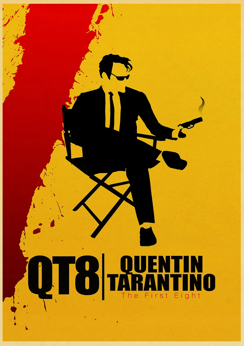 Квентин Тарантино фильм целлюлозы фантастика/Django Unchained Ретро плакат крафт бумага Винтаж плакаты принты для бара и домашнего декора - Цвет: E163