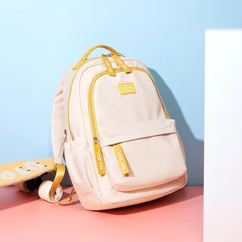 

Just Star New Model Fashion Large Capacity Backpack Computer Backpack Korean Rainbow Student Bag Casual WomenTravel Backpack