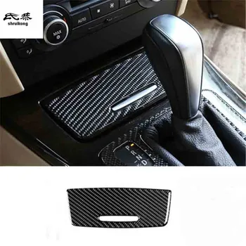 

1pc Epoxy glue real carbon fiber Central control Cigarette lighter decoration cover for 2005-2012 BMW E90 E92 car accessories