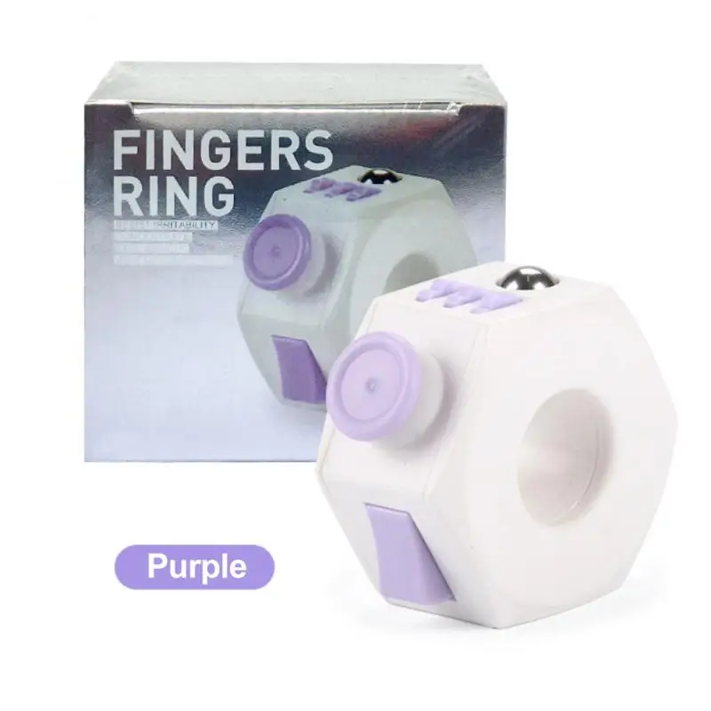 Mini Magical Ring Fidget Roller Toys Handheld Decompression Ring Kids Multi-play Stress Relief Vent Creative Toy New Exotic Gift