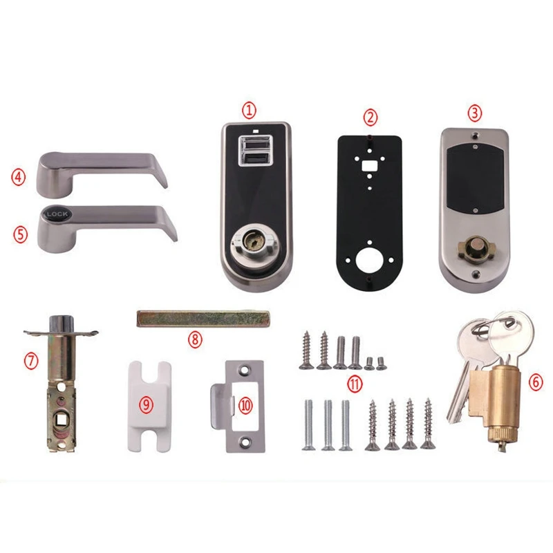  Smart Door Lock Electronic Door Lock Fingerprint Door Lock Intelligent Biometric Fingerprint Door L - 4000447726525