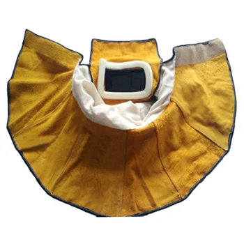 

Head Wear Shawl Leather Welding Helmet Protective Mask Flip Insulation Splash Prevention High Temperature Resistance