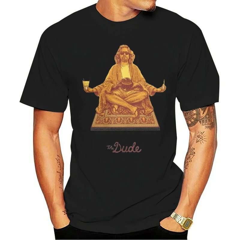 Мужская футболка The Dude Budha Big Lebowski хипстерские хлопковые футболки с короткими