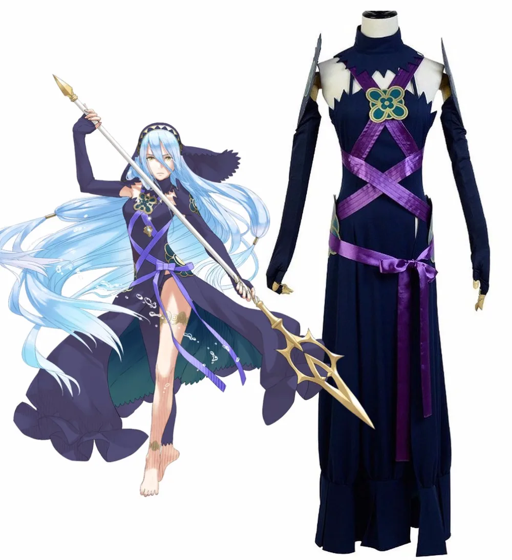 Fire Emblem Fates Azura Dark Dress Cosplay Costume Custom Made