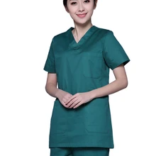 Новинка размера плюс, женская летняя униформа для медсестры с v-образным вырезом, больничный медицинский скраб, набор одежды с коротким рукавом, хирургические скрабы
