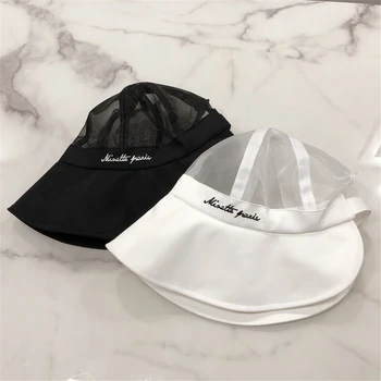 

Korean version of the alphabet spring and summer breathable thin large-brimmed sunscreen Mesh Basin hat fashion sun hat WS-2207