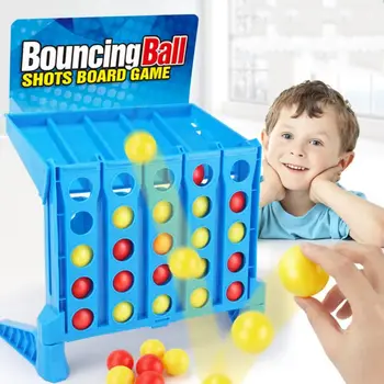 

Connect Bouncing Ball Linking Shots Family Puzzle Board Game Educational Toys P31B
