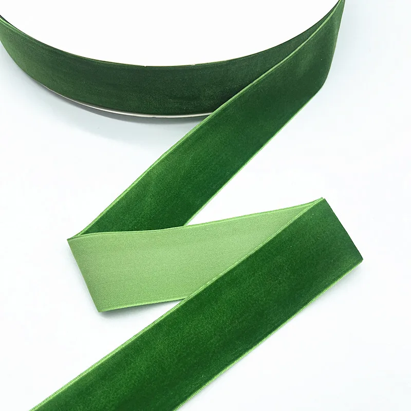 6mm 10mm 15mm 20mm 38mm Green Velvet Ribbon Wedding Handmade Ribbon