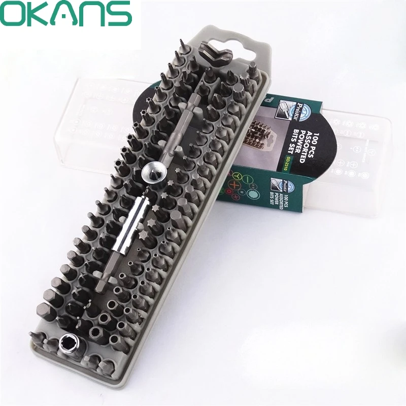 

100PCS Pros'Kit SD-2310 Assorted Power Bits Set Multi-function Screwdrivers Kits Repairing Tools Sets Hand Tools